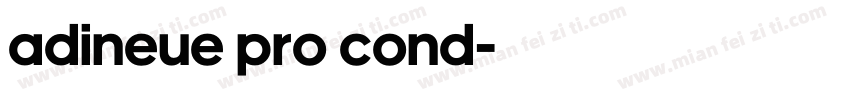 adineue pro cond字体转换